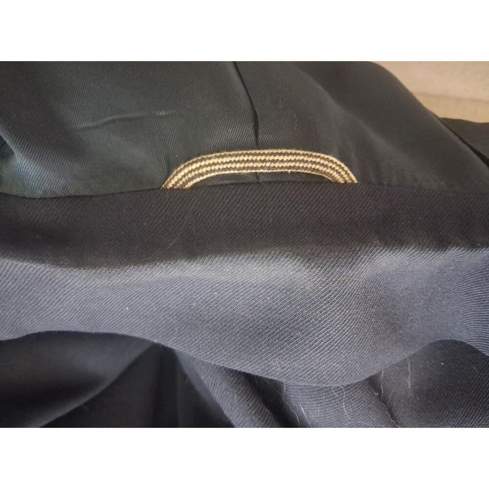 Vintage Christan Dior Monsieur Men Navy Blue Suit Jacket Gold Crest Buttons  44R - Picture 13 of 15
